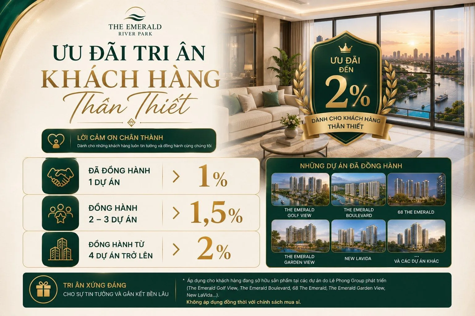 Ưu đãi tri ân khách hàng thân thiết